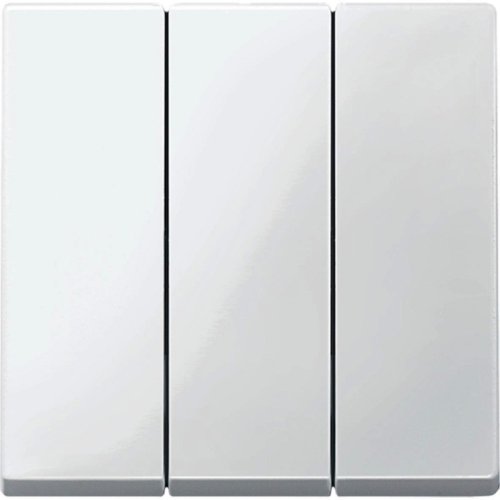 Лицевая панель Schneider Electric Merten System M для 3-кл. выключателя полярно-белый картинка